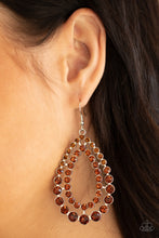 Load image into Gallery viewer, Paparazzi Jewelry &amp; Accessories - Glacial Glaze - Brown Earrings. Bling By Titia Boutique