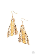 Load image into Gallery viewer, Paparazzi Jewelry &amp; Accessories - How FLARE You! - Gold Earrings. Bling By Titia Boutique