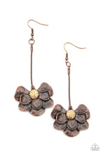 Load image into Gallery viewer, Paparazzi Jewelry &amp; Accessories - Oh SNAPDRAGONS - Copper Earrings. Bling By Titia Boutique