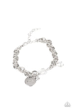 Load image into Gallery viewer, Paparazzi Jewelry &amp; Accessories - Lovable Luster - White Bracelet. Bling By Titia Boutique