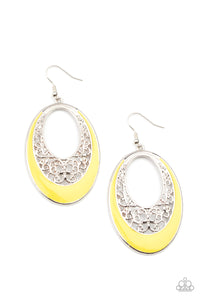 Paparazzi Jewelry & Accessories - Orchard Bliss - Yellow Earrings. Bling By Titia Boutique