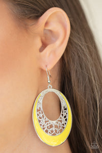Paparazzi Jewelry & Accessories - Orchard Bliss - Yellow Earrings. Bling By Titia Boutique