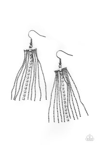Paparazzi Jewelry & Accessories - Another Day, Another DRAMA - Black Earrings. Bling By Titia Boutique