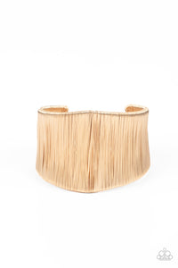 Paparazzi Jewelry & Accessories - Hot Wired Wonder - Gold Cuff. Bling By Titia Boutique
