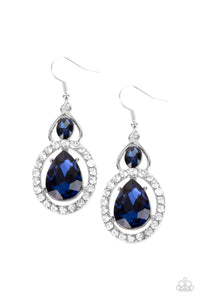 Paparazzi Jewelry & Accessories - Double The Drama - Blue Earrings. Bling By Titia Boutique
