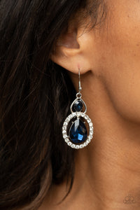 Paparazzi Jewelry & Accessories - Double The Drama - Blue Earrings. Bling By Titia Boutique