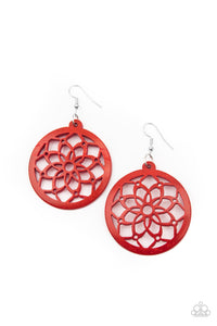 Paparazzi Jewelry & Accessories - Mandala Meadow - Red Earrings. Bling By Titia Boutique
