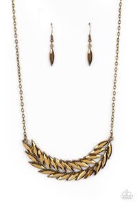 Paparazzi Jewelry & Accessories - Flight of FANCINESS - Brass Necklace. Bling By Titia Boutique