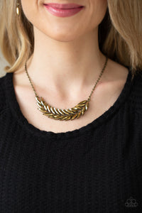 Paparazzi Jewelry & Accessories - Flight of FANCINESS - Brass Necklace. Bling By Titia Boutique