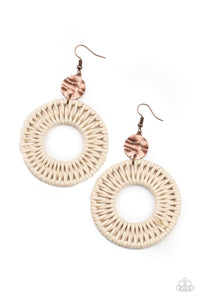 Paparazzi Jewelry & Accessories - Total Basket Case - Copper Earrings. Bling By Titia Boutique