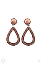 Load image into Gallery viewer, Paparazzi Jewelry &amp; Accessories - Beyond The Borders - Copper Earrings. Bling By Titia Boutique