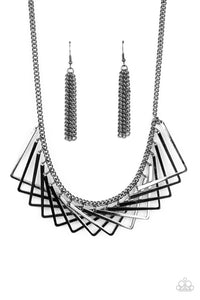 Paparazzi Jewelry & Accessories - Metro Mirage - Black Necklace. Bling By Titia Boutique