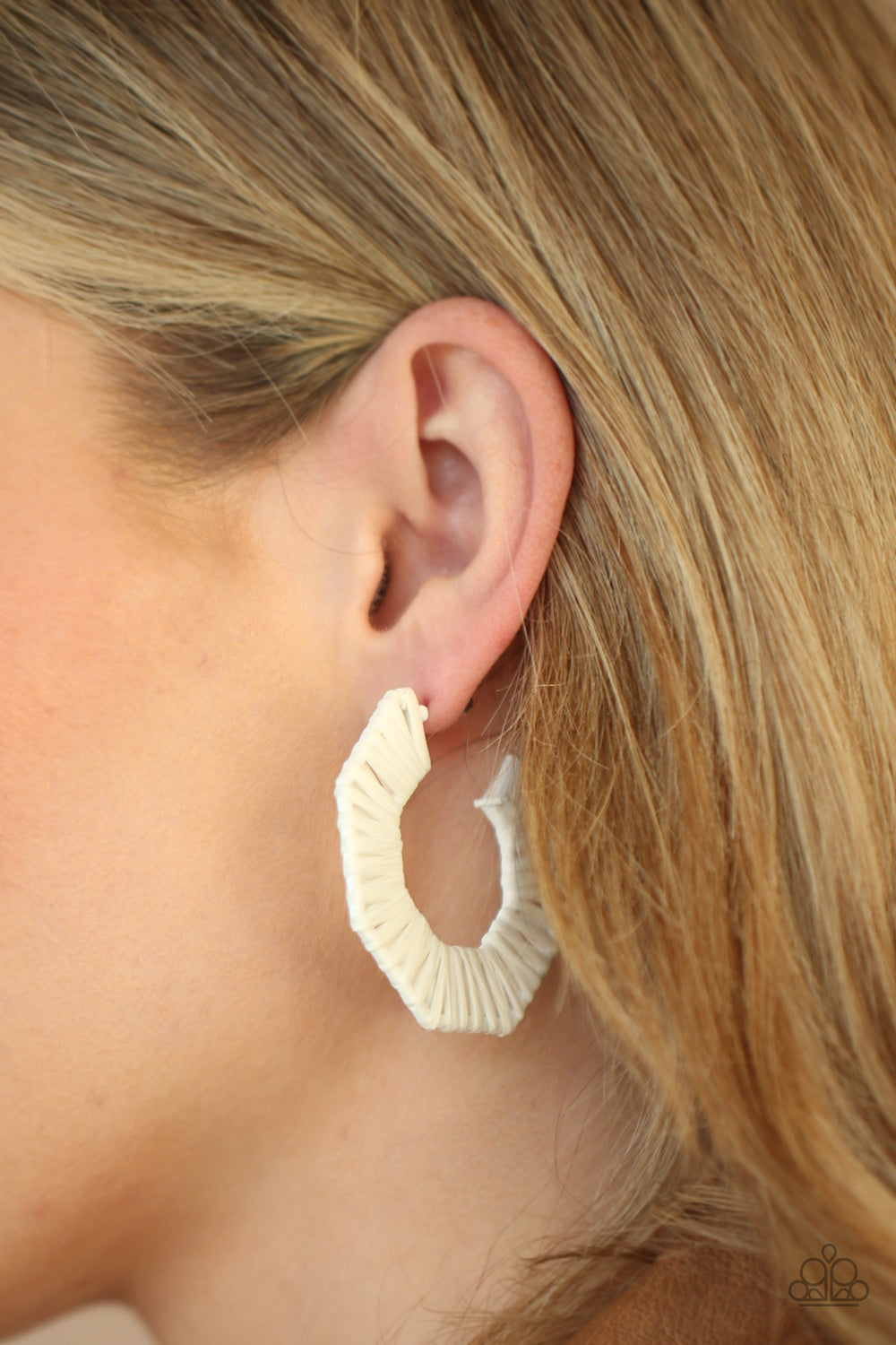 Paparazzi Jewelry & Accessories - Fabulously Fiesta - White Earrings. Bling By Titia Boutique