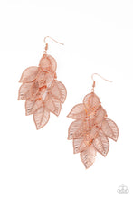 Load image into Gallery viewer, Paparazzi Jewelry &amp; Accessories - Limitlessly Leafy - Copper Earrings. Bling By Titia Boutique