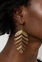 Load image into Gallery viewer, Paparazzi Jewelry &amp; Accessories - Palm Lagoon - Brass Earrings. Bling By Titia Boutique