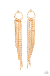 Paparazzi Jewelry & Accessories - Divinely Dipping - Gold Earrings. Bling By Titia Boutique