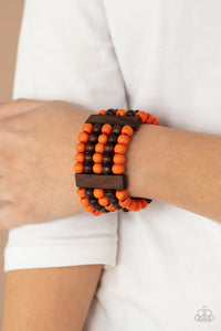 Paparazzi Jewelry & Accessories - Caribbean Catwalk - Orange Bracelet. Bling By Titia Boutique