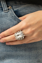 Load image into Gallery viewer, Paparazzi Jewelry &amp; Accessories - Galactic Glamour - White Ring. Bling By Titia Boutique