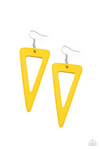 Load image into Gallery viewer, Paparazzi Jewelry &amp; Accessories - Bermuda Backpacker - Yellow Earrings. Bling By Titia Boutique
