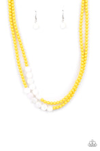 Load image into Gallery viewer, Paparazzi Jewelry &amp; Accessories - Extended STAYCATION - Yellow Necklace. Bling By Titia Boutique