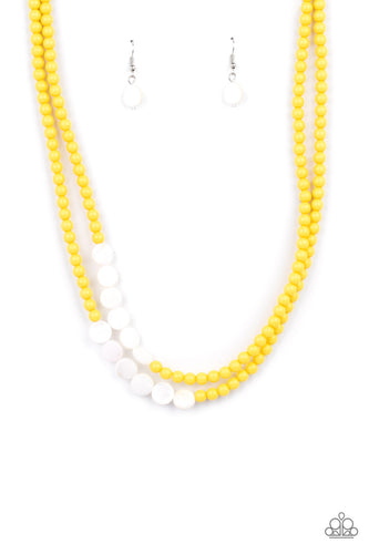 Paparazzi Jewelry & Accessories - Extended STAYCATION - Yellow Necklace. Bling By Titia Boutique