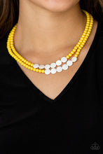 Load image into Gallery viewer, Paparazzi Jewelry &amp; Accessories - Extended STAYCATION - Yellow Necklace. Bling By Titia Boutique