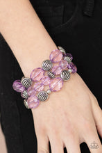 Load image into Gallery viewer, Paparazzi Jewelry &amp; Accessories - Crystal Charisma - Purple Bracelet. Bling By Titia Boutique