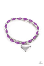 Load image into Gallery viewer, Paparazzi Jewelry &amp; Accessories - Candy Gram - Purple Bracelet. Bling By Titia Boutique