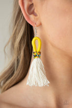 Load image into Gallery viewer, Paparazzi Jewelry &amp; Accessories - The Dustup - Yellow Earrings. Bling By Titia Boutique