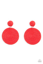 Load image into Gallery viewer, Paparazzi Jewelry &amp; Accessories - Circulate The Room - Red Earrings. Bling By Titia Boutique