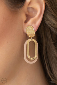 Paparazzi Jewelry & Accessories - Melrose Mystery - Brown Clip-on Earrings. Bling By Titia Boutique