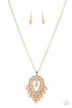 Load image into Gallery viewer, Paparazzi Jewelry &amp; Accessories - Teasable Teardrops - Gold Necklace. Bling By Titia Boutique