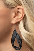 Load image into Gallery viewer, Paparazzi Jewelry &amp; Accessories - Thats A STRAP - Black Earrings. Bling By Titia Boutique
