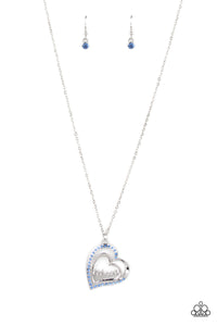Paparazzi Jewelry & Accessories - A Mothers Heart - Blue Necklace. Bling By Titia Boutique