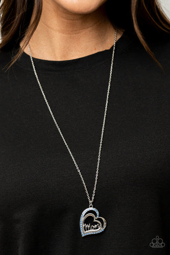 Paparazzi Jewelry & Accessories - A Mothers Heart - Blue Necklace. Bling By Titia Boutique
