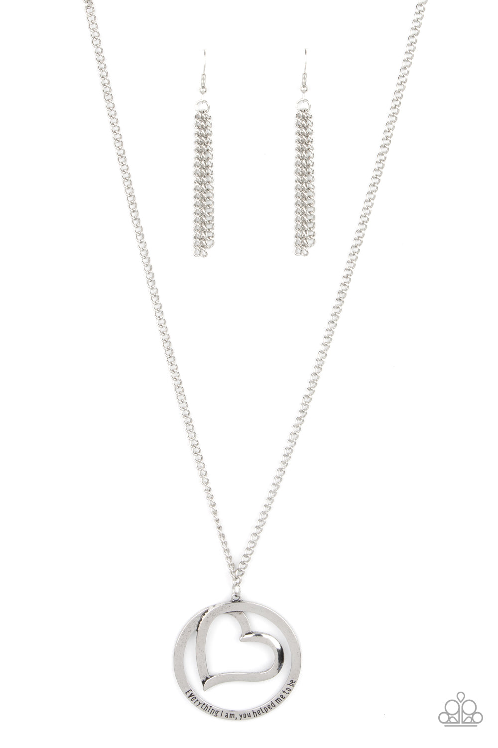 Paparazzi Accessories - Positively Perfect - Silver Necklace - Bling By Titia Boutique