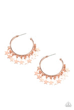 Load image into Gallery viewer, Paparazzi Accessories - Happy Independence Day - Copper Earrings. Bling By Titia Boutique