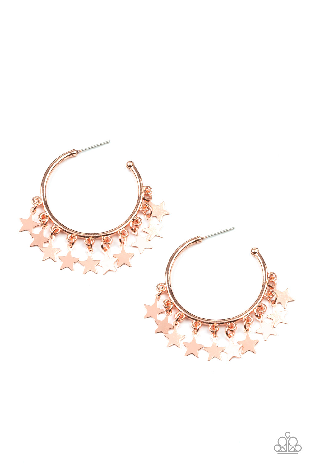Paparazzi Accessories - Happy Independence Day - Copper Earrings. Bling By Titia Boutique