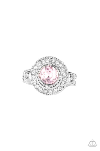Paparazzi Accessories - Targeted Timelessness - Pink Ring Bling By Titia Boutique