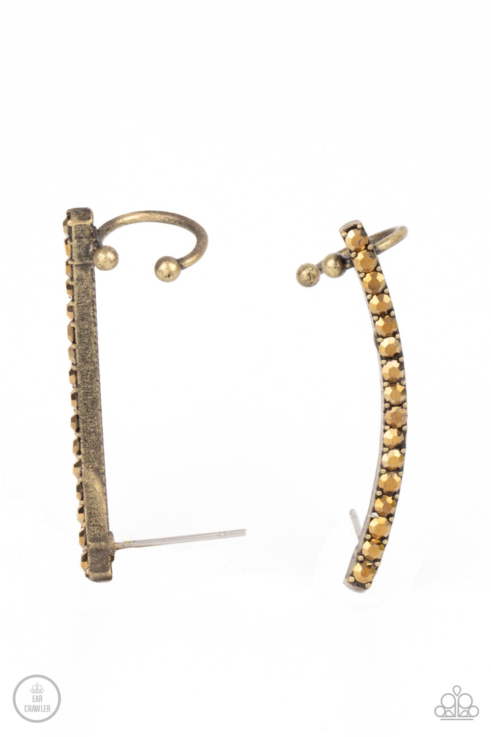 Paparazzi Jewelry & Accessories - Give Me The SWOOP - Brass Post Earring. Bling By Titia Boutique
