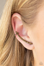 Load image into Gallery viewer, Paparazzi Jewelry &amp; Accessories - Give Me The SWOOP - Brass Post Earring. Bling By Titia Boutique