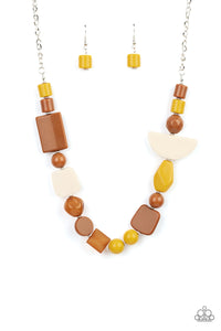 Paparazzi Jewelry & Accessories - Tranquil Trendsetter - Yellow Necklace. Bling By Titia Boutique