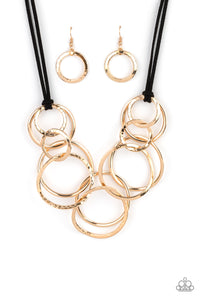Paparazzi Jewelry & Accessories - Spiraling Out of COUTURE - Gold Necklace. Bling By Titia Boutique