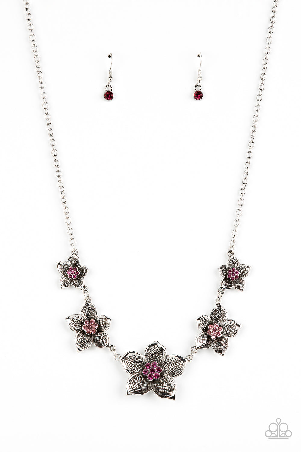 Paparazzi Accessories - Wallflower Wonderland - Pink Necklace - Bling By Titia Boutique