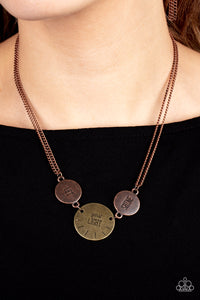 Paparazzi Acessories - Shine Your Light - Copper Necklace - Bling By Titia Boutique