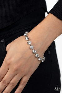 Paparazzi Accessories - A-Lister Afterglow - White Bracelet Bling By Titia Boutique
