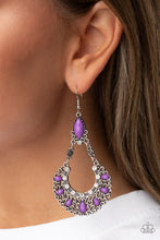 Load image into Gallery viewer, Paparazzi Jewelry &amp; Accessories - Fluent in Florals - Purple Earrings. Bling By Titia Boutique