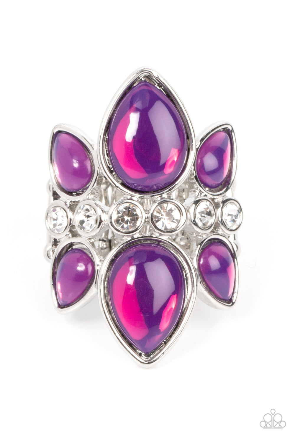 Paparazzi Accessories - TRIO Tinto - Purple Ring - Bling By Titia Boutique