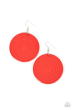 Load image into Gallery viewer, Paparazzi Accessories - Caribbean Cymbal - Red Earrings - Bling By Titia Boutique
