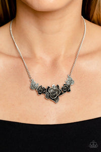 Paparazzi Accessories - Botanical Breeze - Silver Necklace - Bling By Titia Boutique